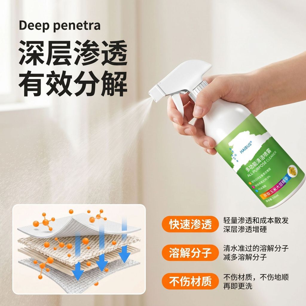 Preferred#HaiBoson Powerful Multi-Functional Cleaner for Home Use, Bathroom, Toilet, Powerful Stain 