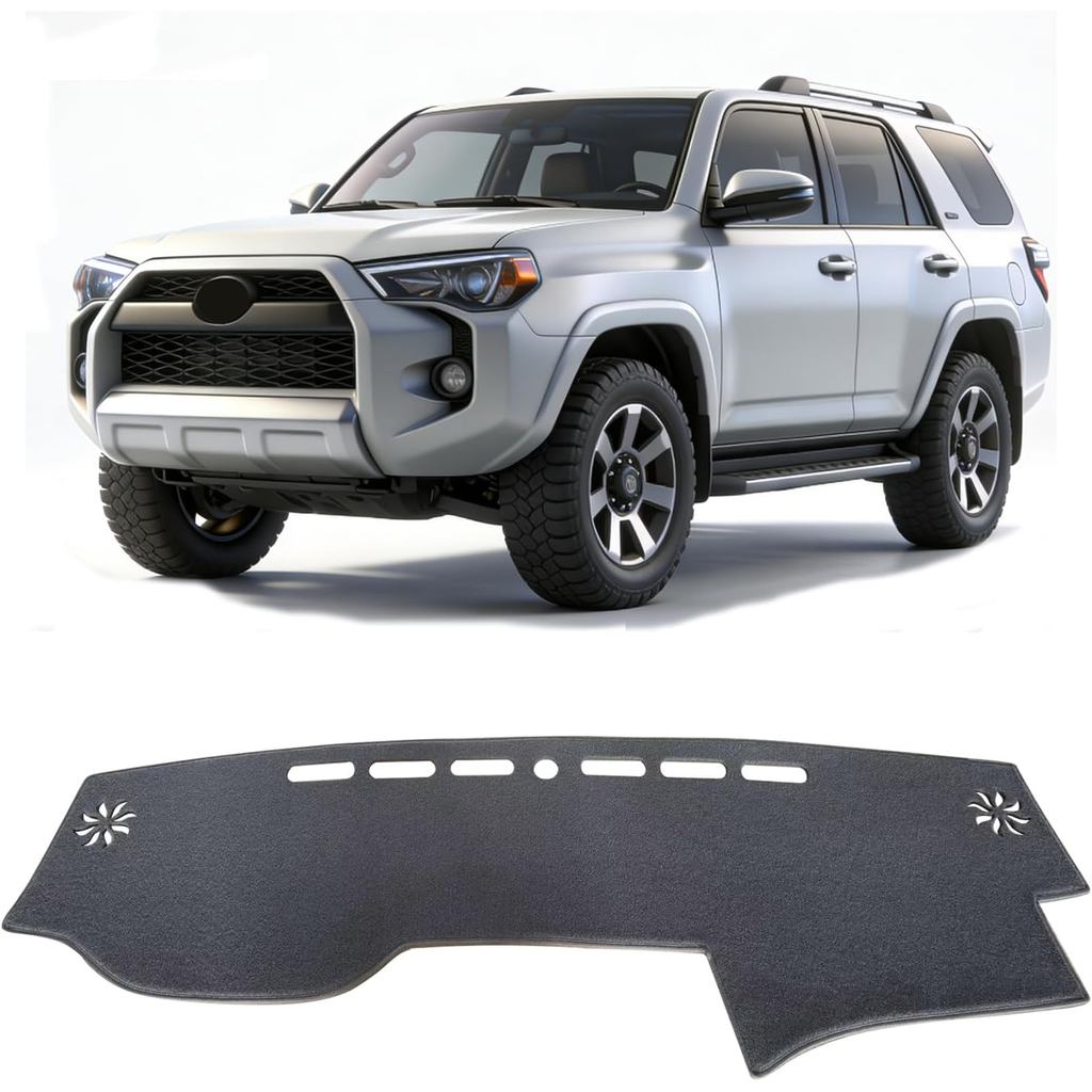 Car Dash Cover cho Toyota 4Runner 2010-2021 2022 2023 2024 Lái xe tay trái, Dash Mat Bảng điều khiển