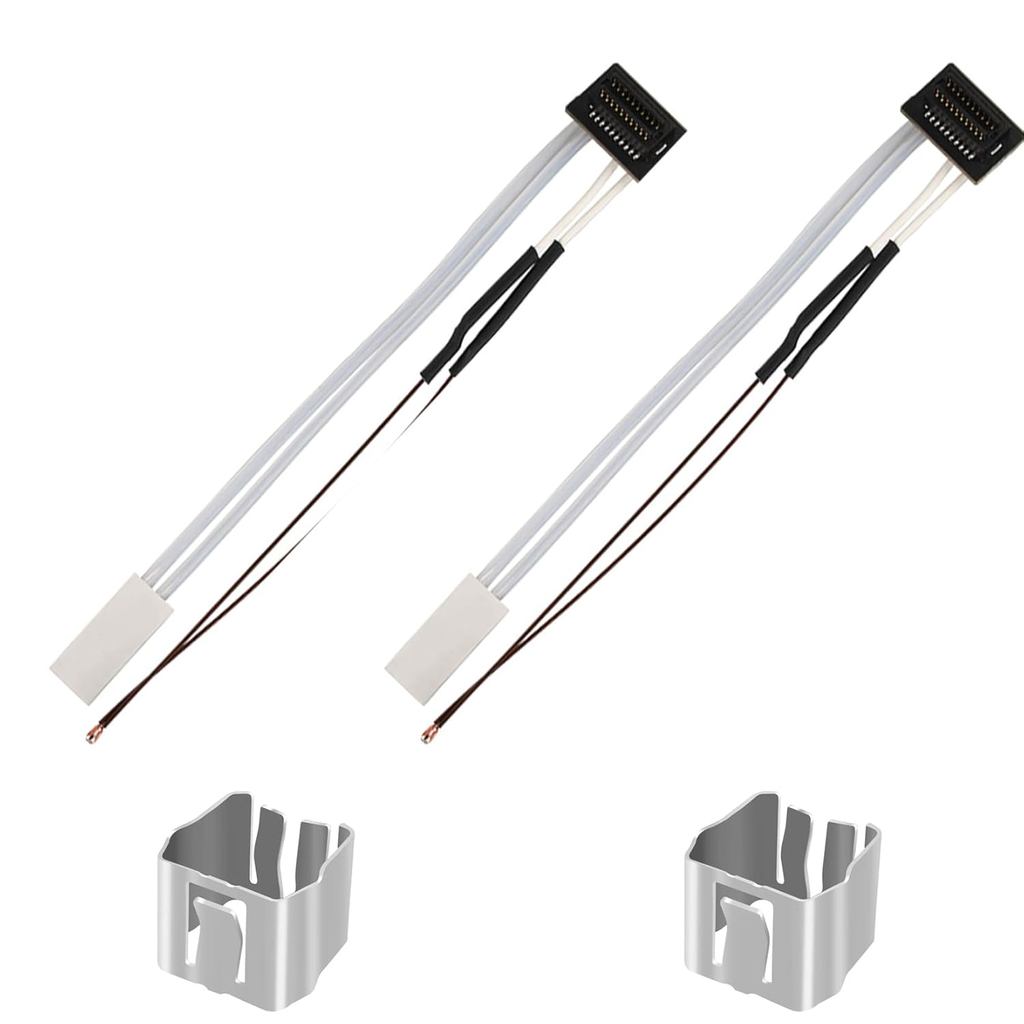 2 Gói Gốm Nóng Và Điện Trở Cho P1P, Phụ Kiện Máy In 3D 24V 48W Gốm Nóng 300°C Kẹp giữ nhiệt và cố đị