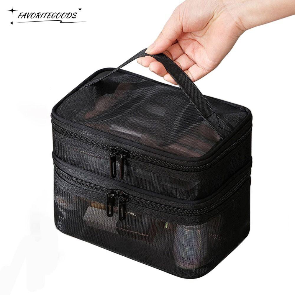 Túi đựng mỹ phẩm du lịch FAVORITEGOODSS2BJ, Túi đựng đồ trang điểm dung tích lớn 2 / 3 lớp, Tổ chức 