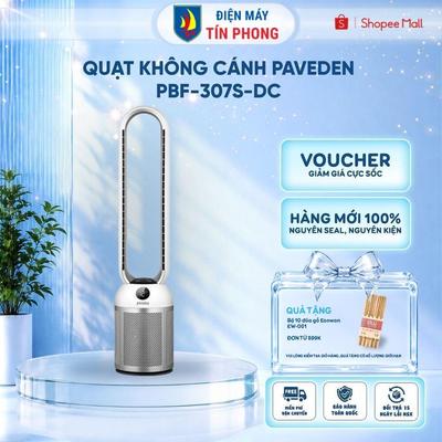 Quạt Không Cánh Tích Hợp Lọc Không Khí Ion Bạc Paveden PBF-307S-DC - Đổi mới 365 ngày