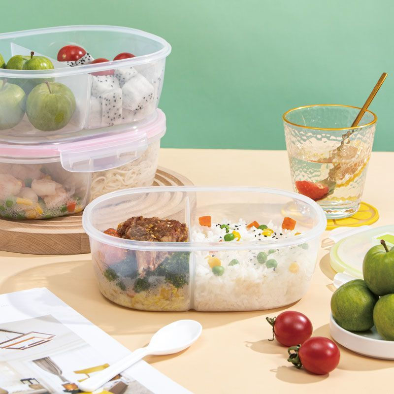 Microwave Oven12y Multi-compartment lunch bowl, lunch preservation box, box, food container, large c