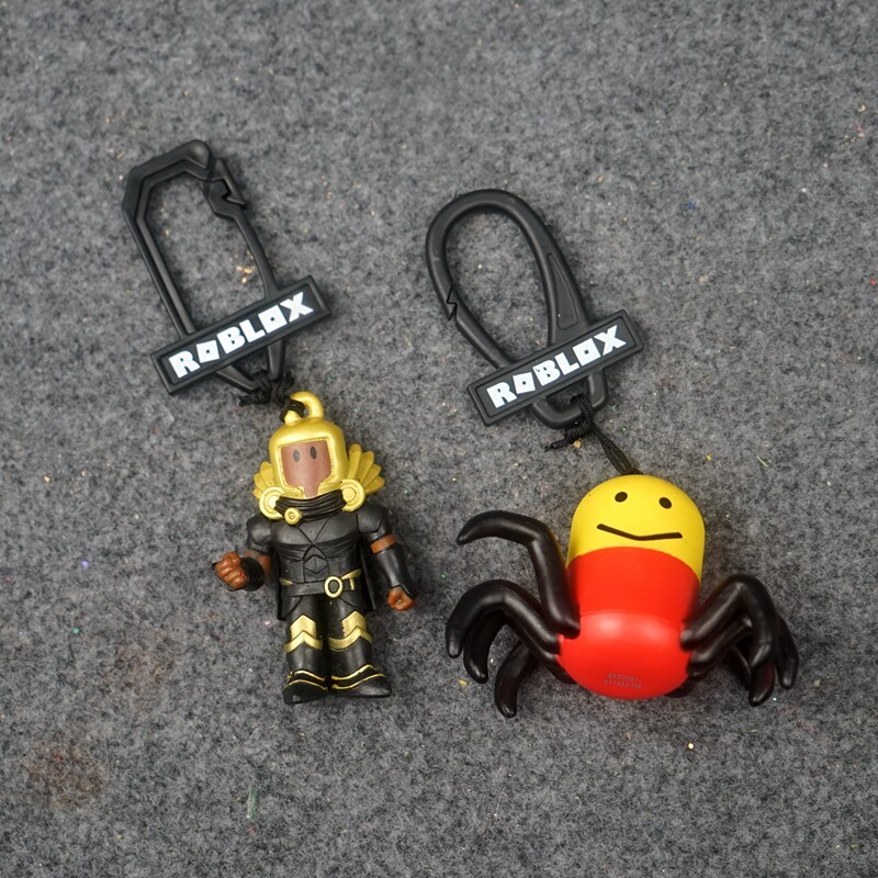 Golden Armor Warrior Smiley Spider Monster Hình PVC Ba lô Móc khóa