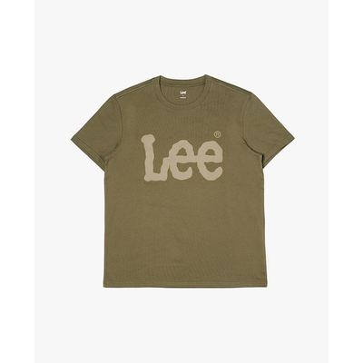 LEE - Áo thun nam cổ tròn tay ngắn phối logo_LMT011951211000-A11005