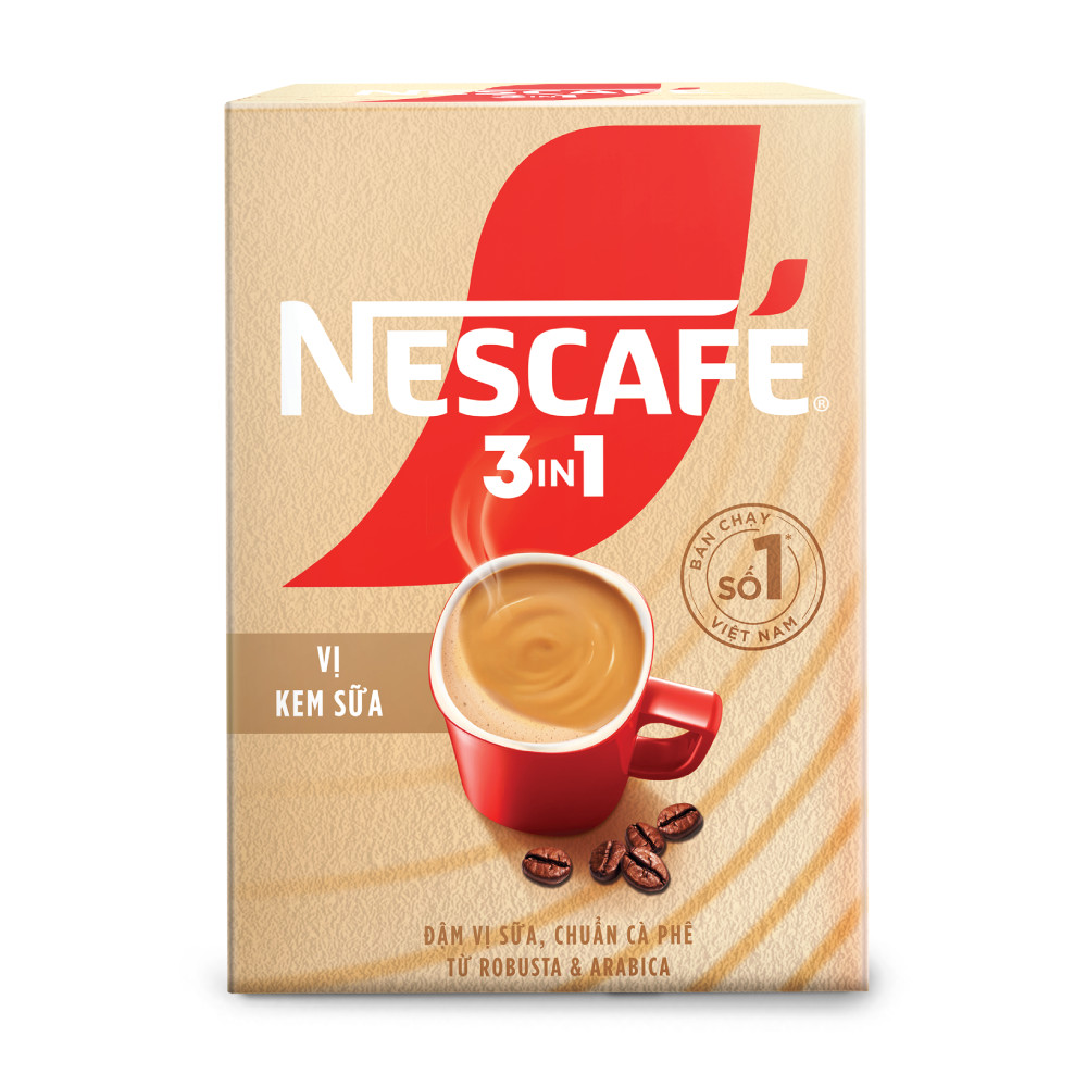 Cà phê Nescafe 3in1 kem sữa hộp 20 gói x 16g - 53622