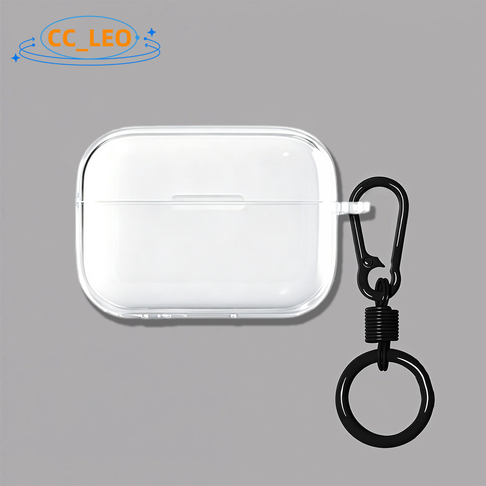 Suitable for Sony LinkBuds S Case Sony WF-LS900N Cute Transparent Soft Case with Colorful Metal Pend