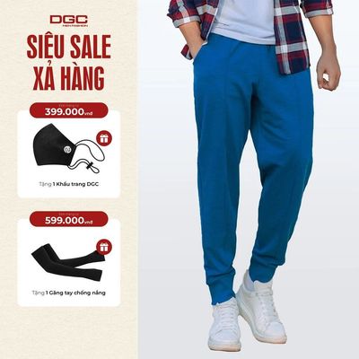 Quần jogger nam DGCs - Quần jogger bo rib gấu, dọc quần trước có gân - WQJBC03M