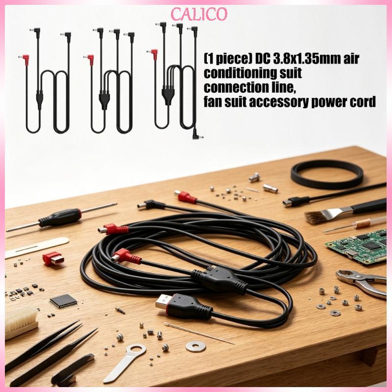 Fan Clothing Power Splitter Cable 3.8X1.35Mm Cooling Clothing Use
