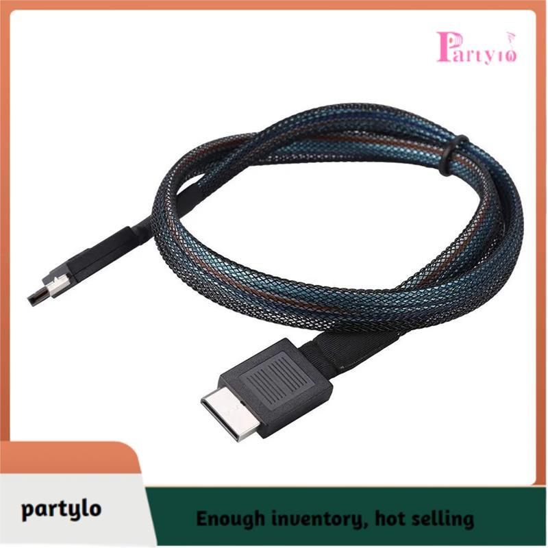 [partylo] Cáp PCIE4.0 MINI SAS 24Gbps Cáp nối dài dữ liệu Oculink SFF-8611 sang SFF-8611 Đường truyề