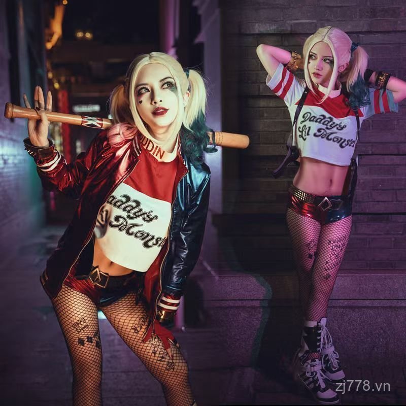 Phổ Biến Suicide Squad co Harley Quinn HrleyQuinn Harley Quinn Halloween Anime Trang Phục Hóa Trang