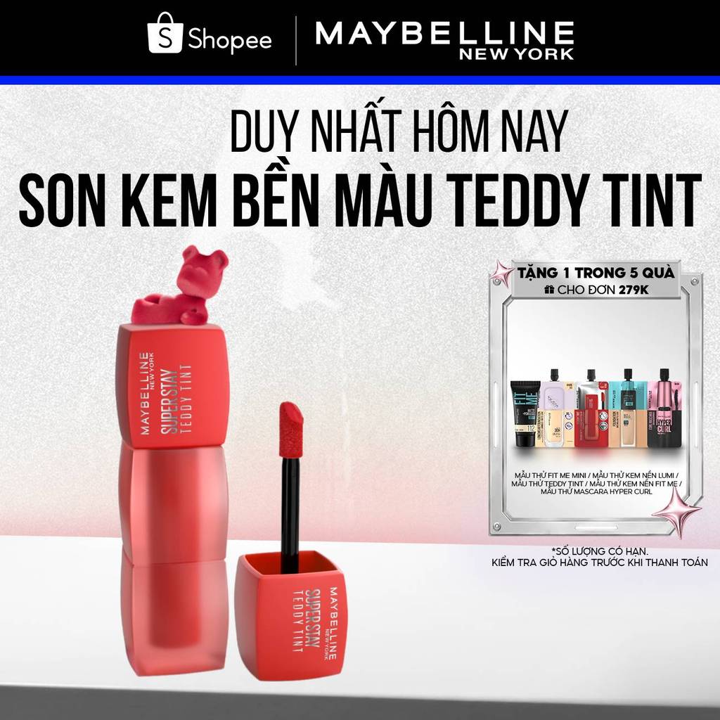 Son Kem Bông Bền Màu Superstay Teddy Tint Maybelline New York 5ml