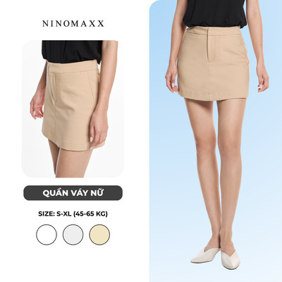 Chân Váy Nữ Dáng Chữ A Chất Cotton Phù Hợp Đi Học Đi Làm NINOMAXX 2505023