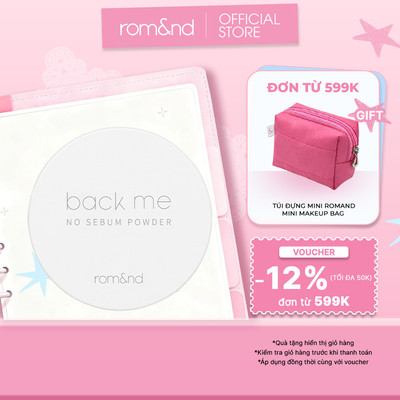 [Rom&nd] Phấn phủ dạng bột Romand Back Me No Sebum Powder 5g