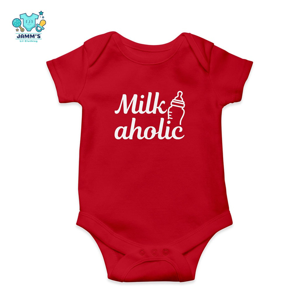 Milkaholic Quần áo trẻ em oneies cho bé trai sơ sinh - onesie cho bé gái - Quần áo trẻ sơ sinh 1 thá