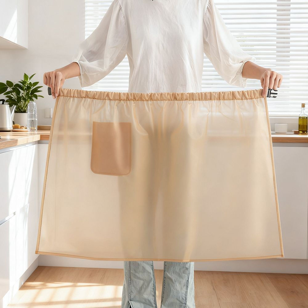 New half-length kitchen apron, no-wash, for cooking, oil-resistant workwear for catering12y Speciali