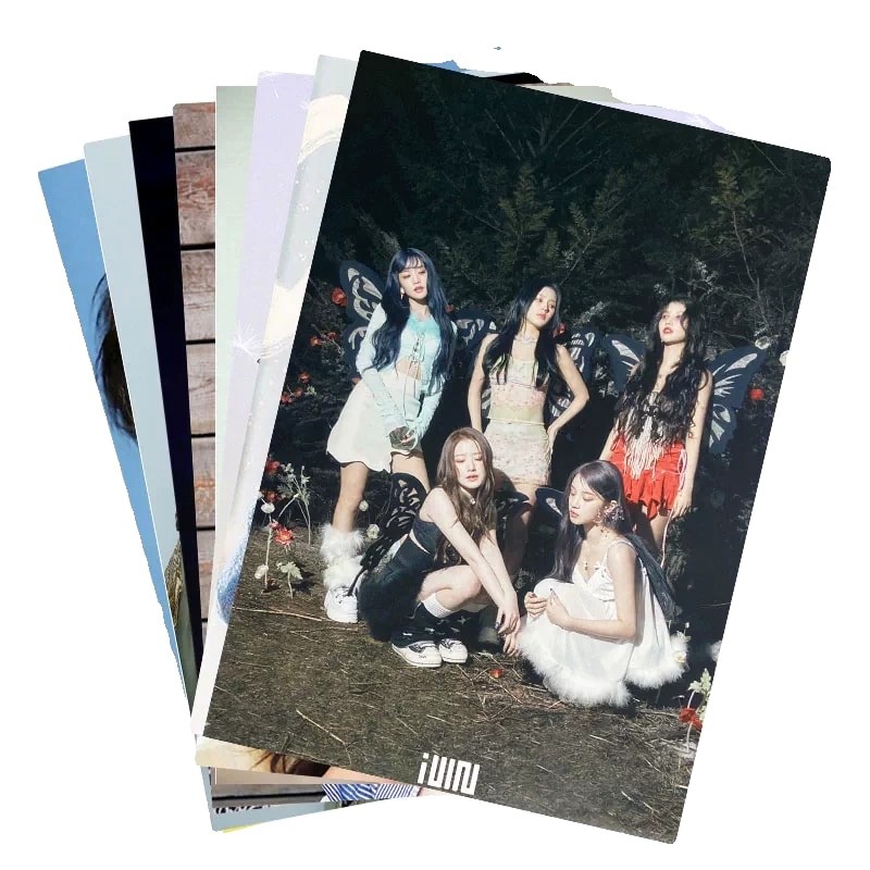 Hàn Quốc Nhóm Cô Gái gidle Poster Bài Hát Yuqi Zhao Meiyeon Ye Shu Huatian Xiaojuan MINNIE Ngôi Sao 