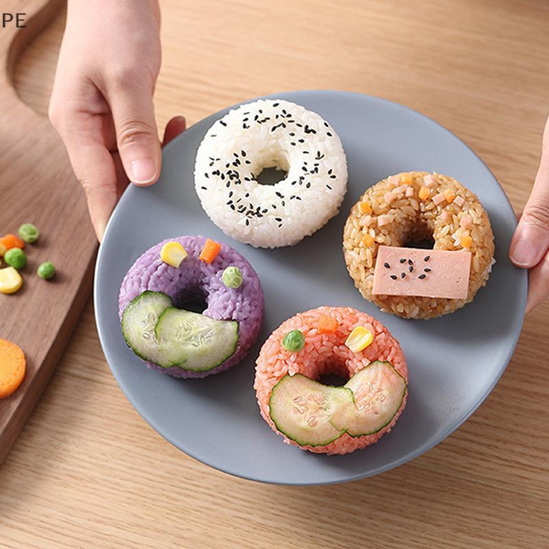 [PE] Máy làm cơm tròn Donut Khuôn Sushi chống dính DIY Bento Set cho trẻ em Nhà bếp VN