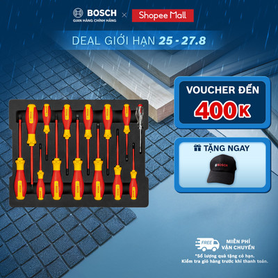 Bộ tua vít cách điện VDE 14 món Bosch chất lượng chuẩn Đức