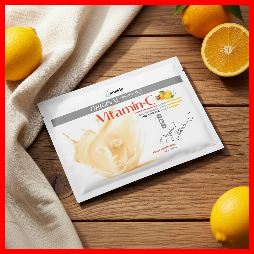 [anskin] Mặt nạ mô hình Vitamin-C chính hãng, 240g, 1 mặt nạ mô hình Hàn Quốc / Hiệu ứng làm sáng da