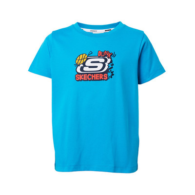 Áo Thun Tay Ngắn Bé Trai Skechers Basketball Short Sleeve Tee - SL324B339-BLO1 Online Sale