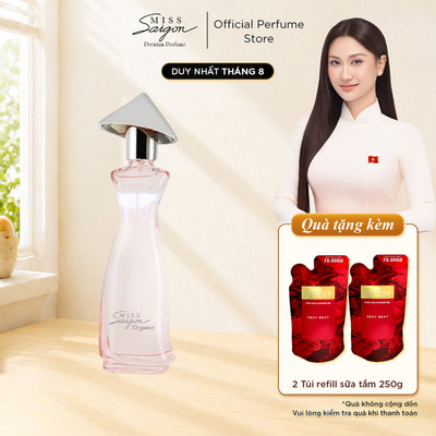 Nước Hoa Nữ Lưu Hương Lâu, Hương Thơm Ngọt Ngào, Tinh Khiết Miss Saigon Elegance Ruby 50ml