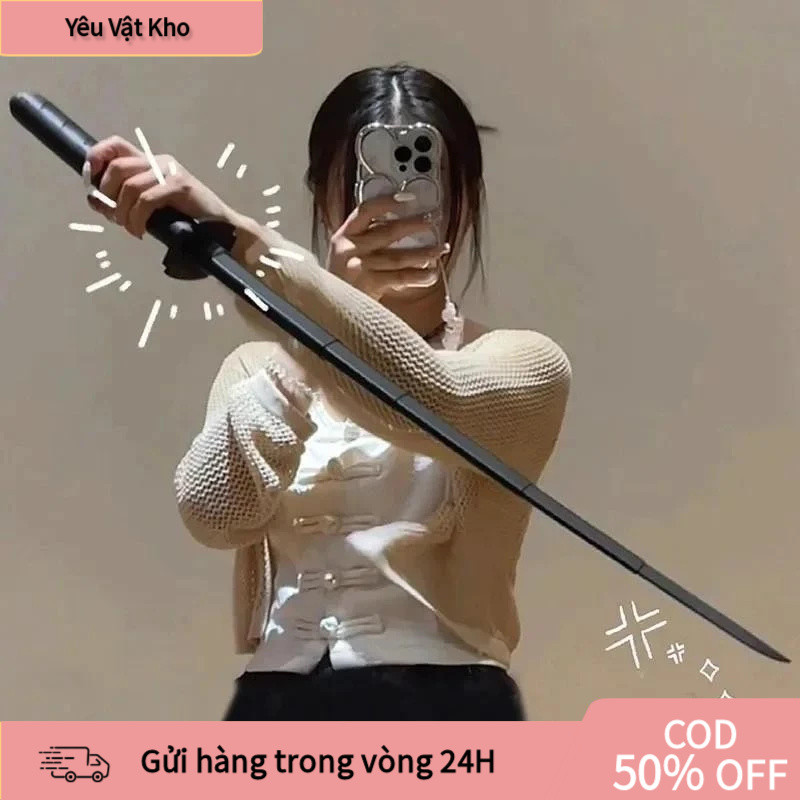 [COD] Kiếm rút gọn trọng lực, nhựa ABS, 3 màu, lưỡi không sắc, quà tặng cosplay