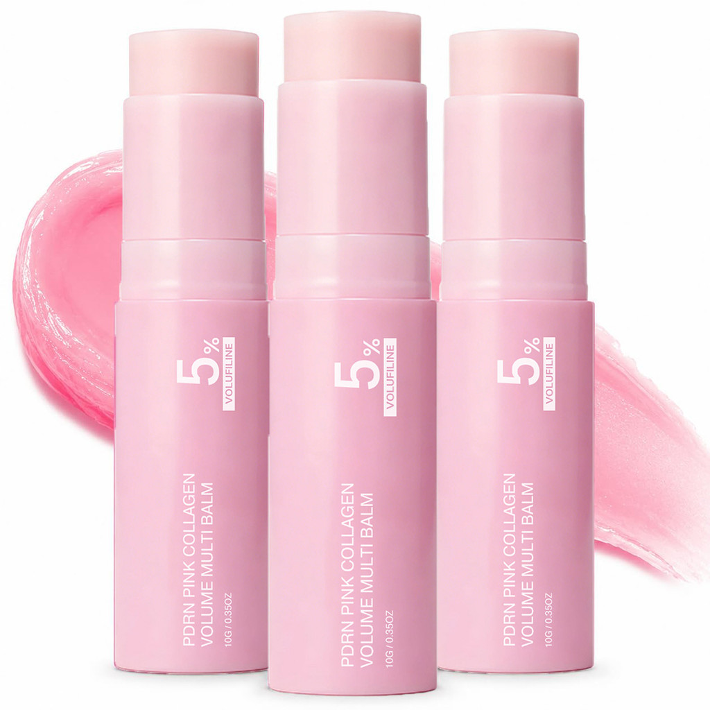 PDRN Pink Collagen Volume Multi Balm Stick Face & Body Balm cho Under-Eyes, Neck, Forehead, Smile Li
