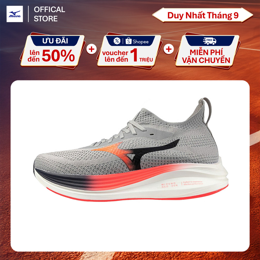 Giày Chạy Bộ Nam Mizuno Mizuno Neo Zen - Xám Đỏ - J1GC258651