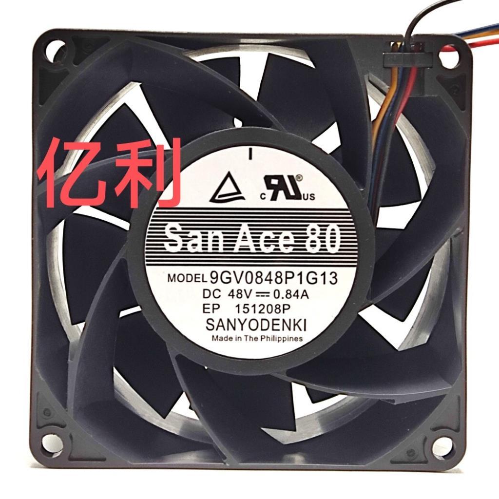 Sanyo 9GV0848P1G13 Chính Hãng 8038 48V 0.84A 4 Dây pwm Quạt Làm Mát Cao Cấp