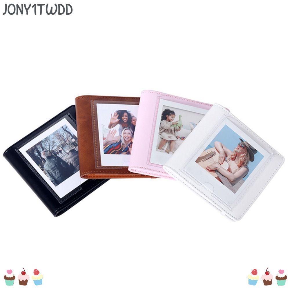 Album ảnh tức thì JONY1TWDD, Album ảnh cửa sổ hiển thị phía trước bằng da PU, Trang bỏ túi Khâu cạnh