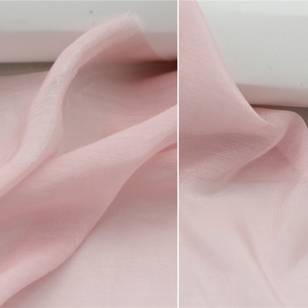 Kính Mềm Mờ Hoa Anh Đào Hồng Siêu Mỏng Bạc Lụa Tencel Lụa Vải Lanh Gạc Váy Vải Hanfu Vải