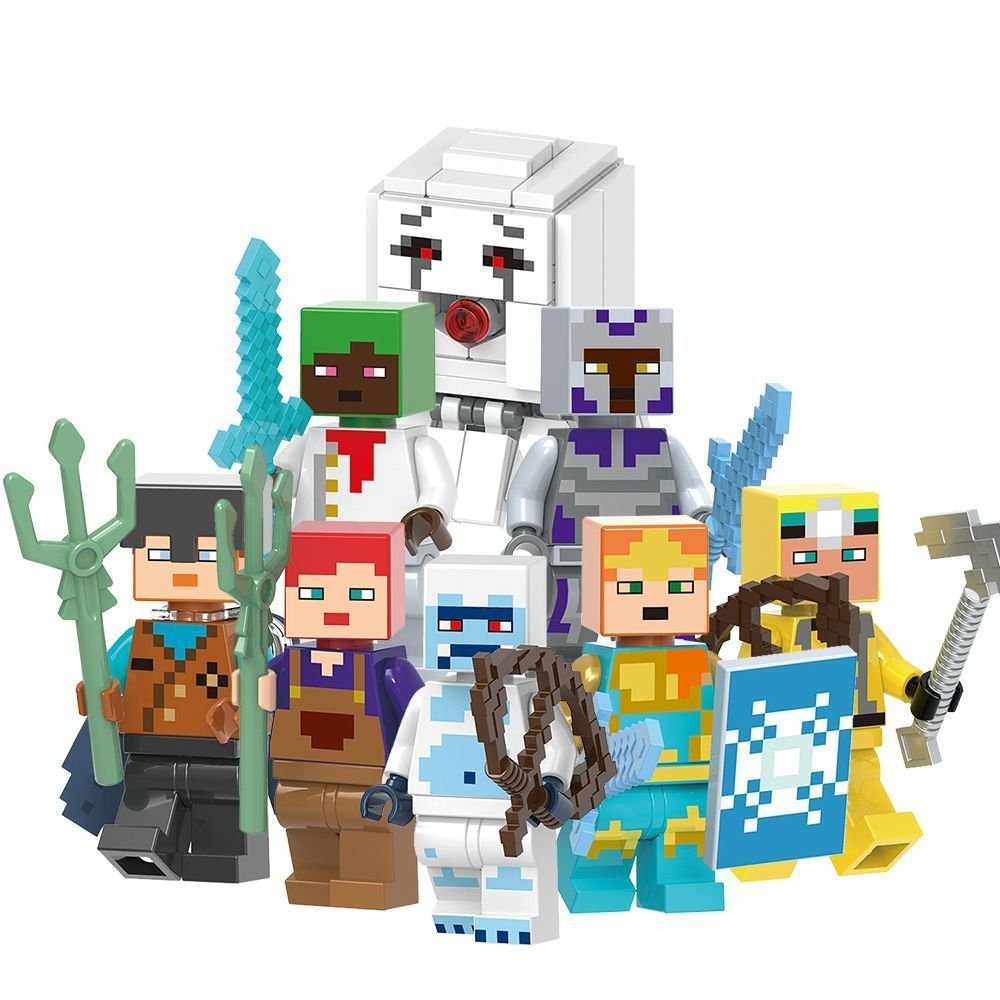 Tương thích Minifigures Minecraft Series Horse Breeder Pilot Blocks Đồ chơi trẻ em