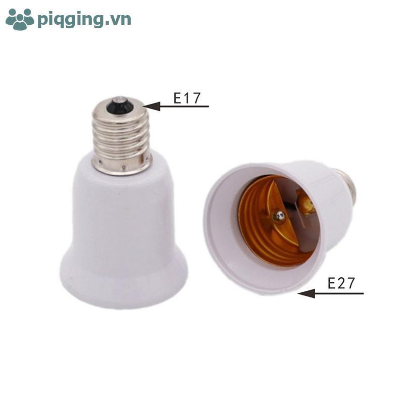 Ổ cắm đèn Piqging E17 E17 sang E27 Đèn LED Halogen CFL Bộ chuyển đổi đèn VN
