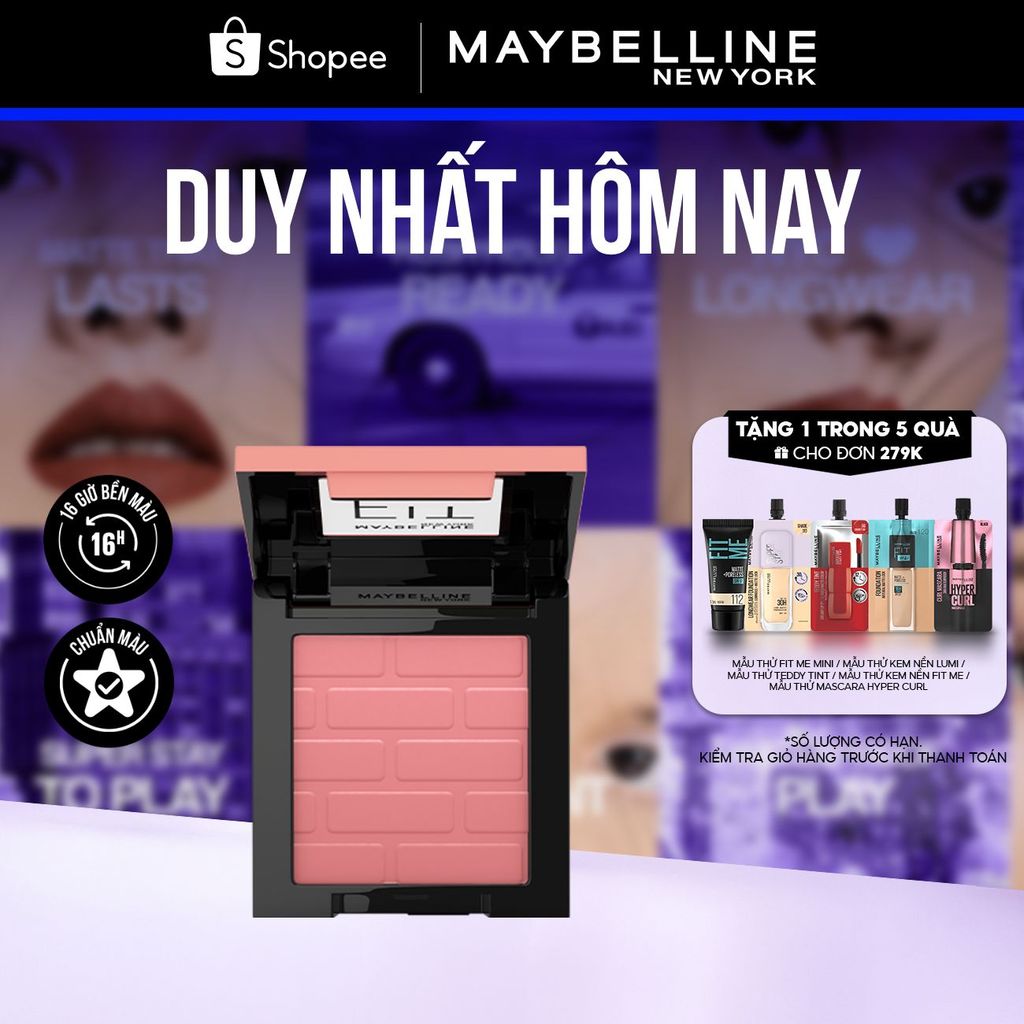 Phấn má hồng mịn lì chuẩn màu Maybelline Fit Me Blush 4.5g