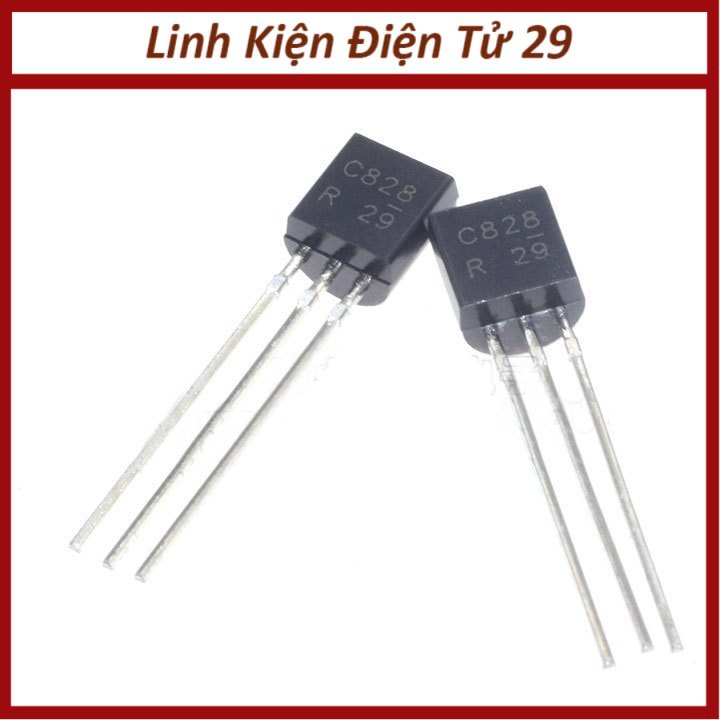 C828 TO-92 transistor NPN 0,1a 25v