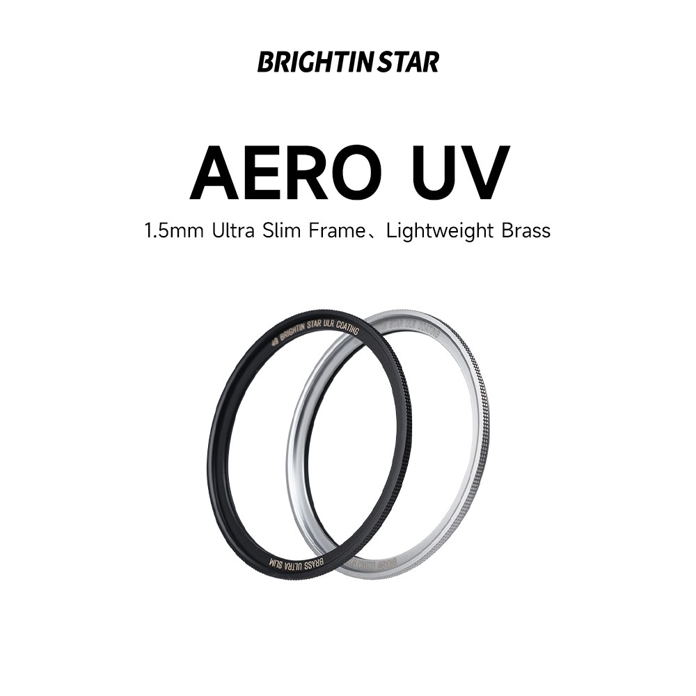 Brightin Star AERO UV Filter Ultra Slim Brass Multi-Cated UV Protection Lens Filter
