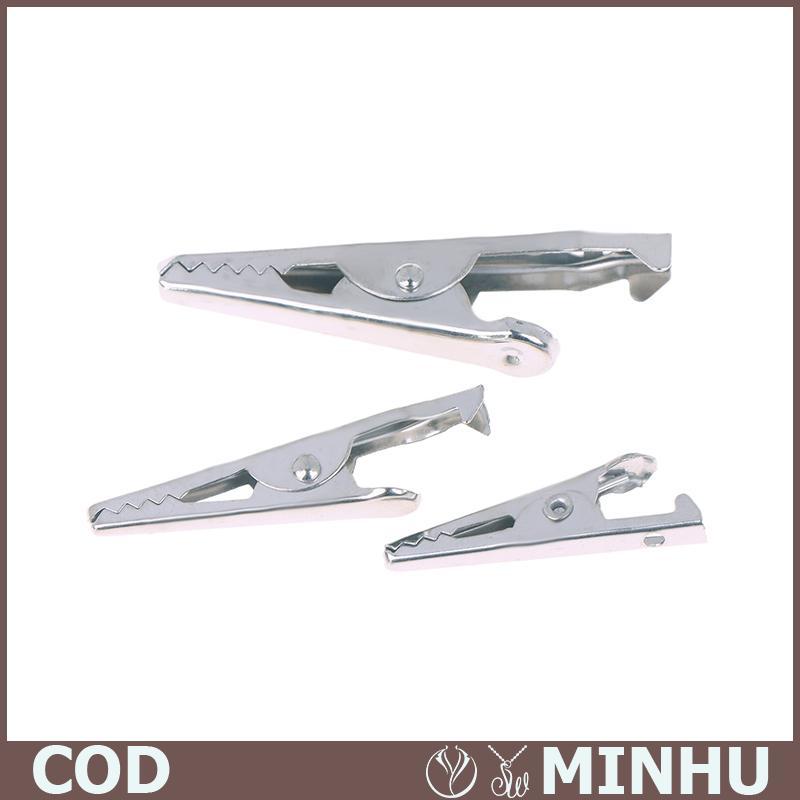 50pcs Mini Alligator Clips Mini bạc kim loại Alligator Clip 28mm 35mm 45mm cho điện thử nghiệm cho P