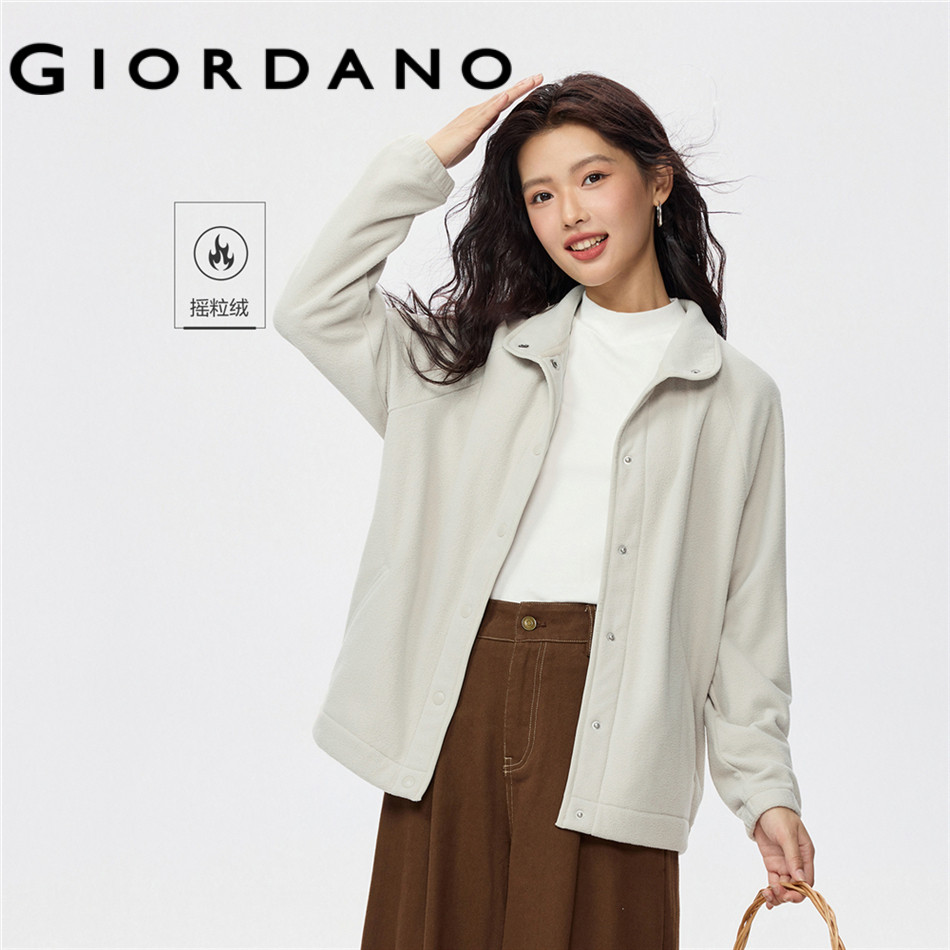 GIORDANO WOMEN Polar fleece raglan sleeve jacket 05375882