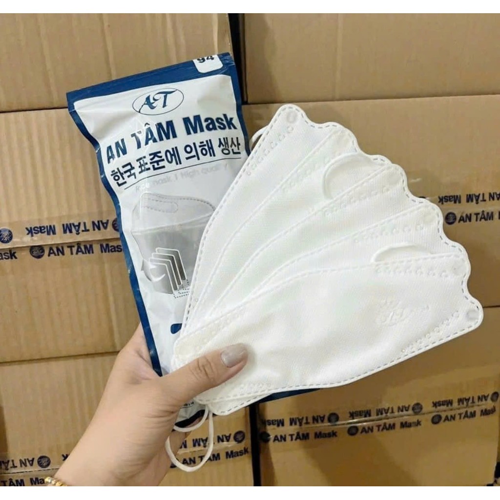 Thùng 300 Khẩu Trang Kf94 An Tâm Mask 4D Công Nghệ Hàn Quốc Kháng Khuẩn Chống Bụi