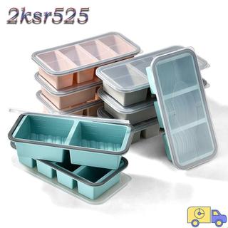 Hộp Cơm Trưa 2KSR525, Hộp Cơm Trưa Ngăn Lưới 2 / 3 / 4, Ống Hút Lúa Mì Bền Bộ Đồ Ăn Dã Ngoại Hộp Bảo Quản Cho Trẻ Em Hộp Đựng Cơm Trưa Người Lớn