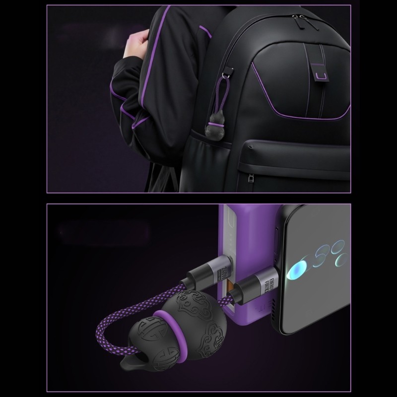 Creative Gourd Shaped Silicone Cable Organizers Keychains For Phones Tablets Lap