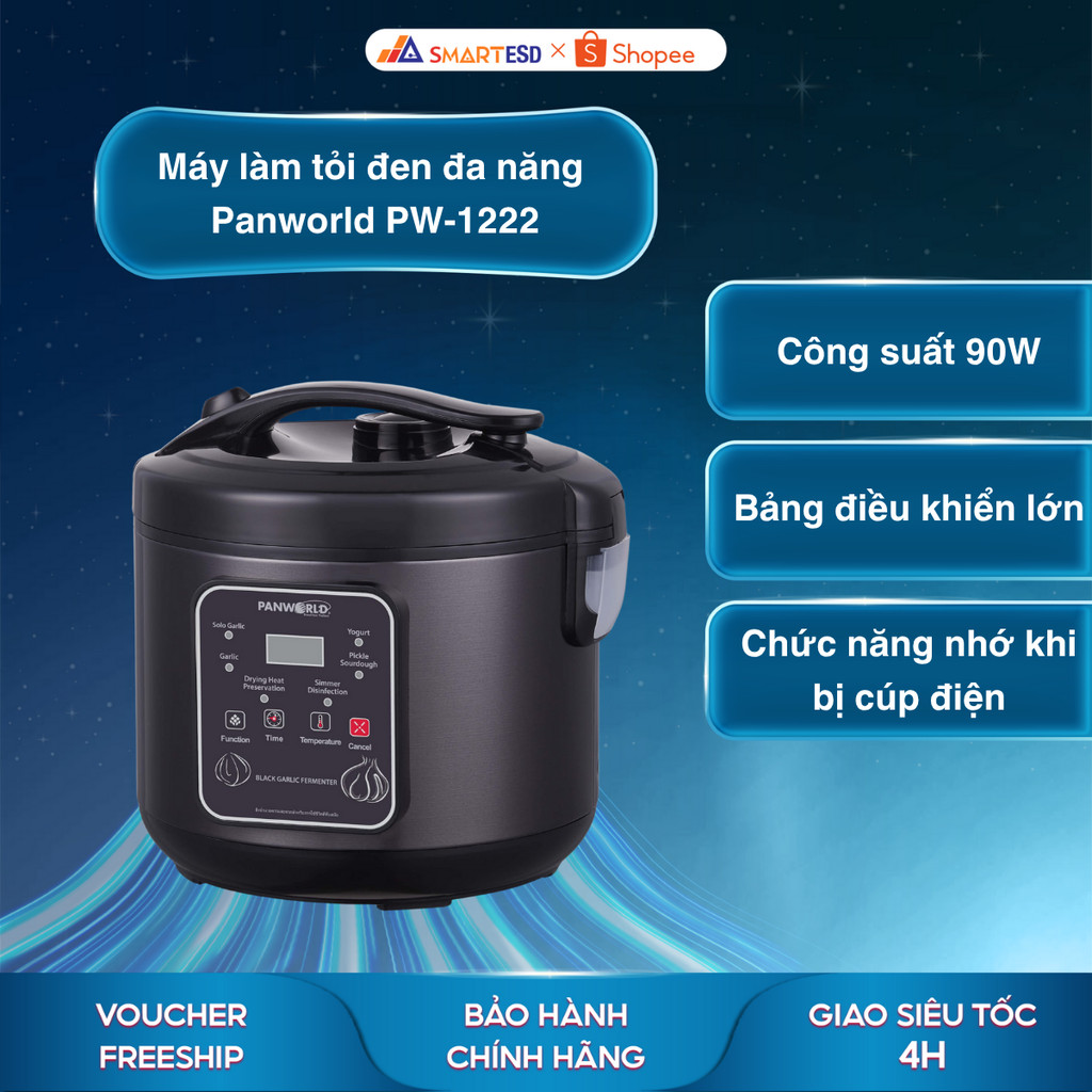 Máy làm tỏi đen đa năng Panworld PW-1222 - Sấy khô và hẹn giờ - Bảo hành chính hãng 24 tháng