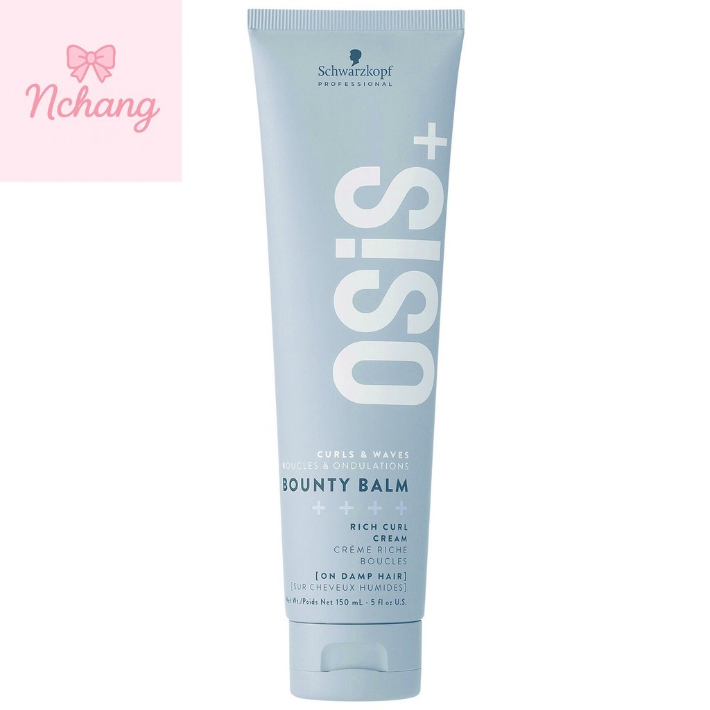 Kem Tạo Lọn Sóng Xoăn Mềm Mượt Schwarzkopf Osis Bounty Balm Rich Curl & Waves Cream (L0) 150ml NC