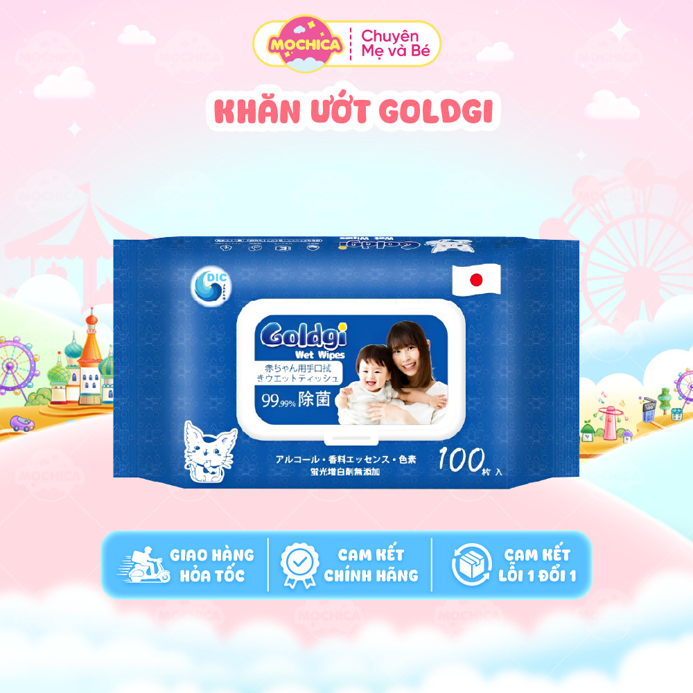 (Quà Tặng Không Bán) Khăn ướt Goldgi- Sản phẩm chăm sóc bé yêu và gia đình an toàn, tiện lợi- Mochis