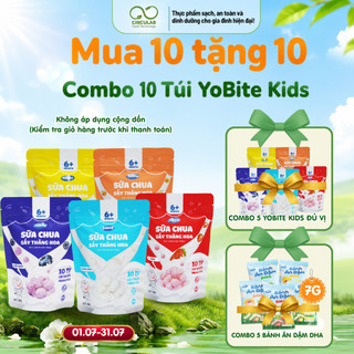 [MUA 10 TẶNG 10] COMBO 10 Túi 20G FULL Vị - Sữa Chua Sấy YoBite Cho Bé Ăn Dặm Giúp Hỗ Trợ Tiêu Hóa