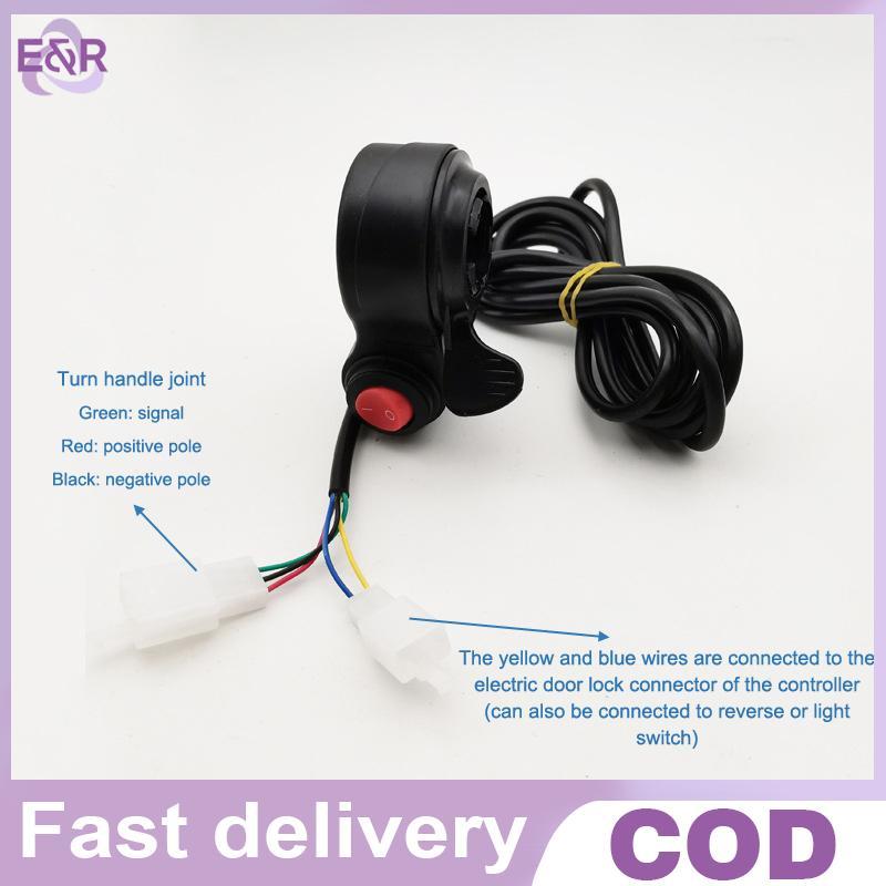 Vôn kế kỹ thuật số E & R Phạm vi rộng 12V đến 84V dành cho EBike và xe tay ga với giá đỡ 22mm và màn
