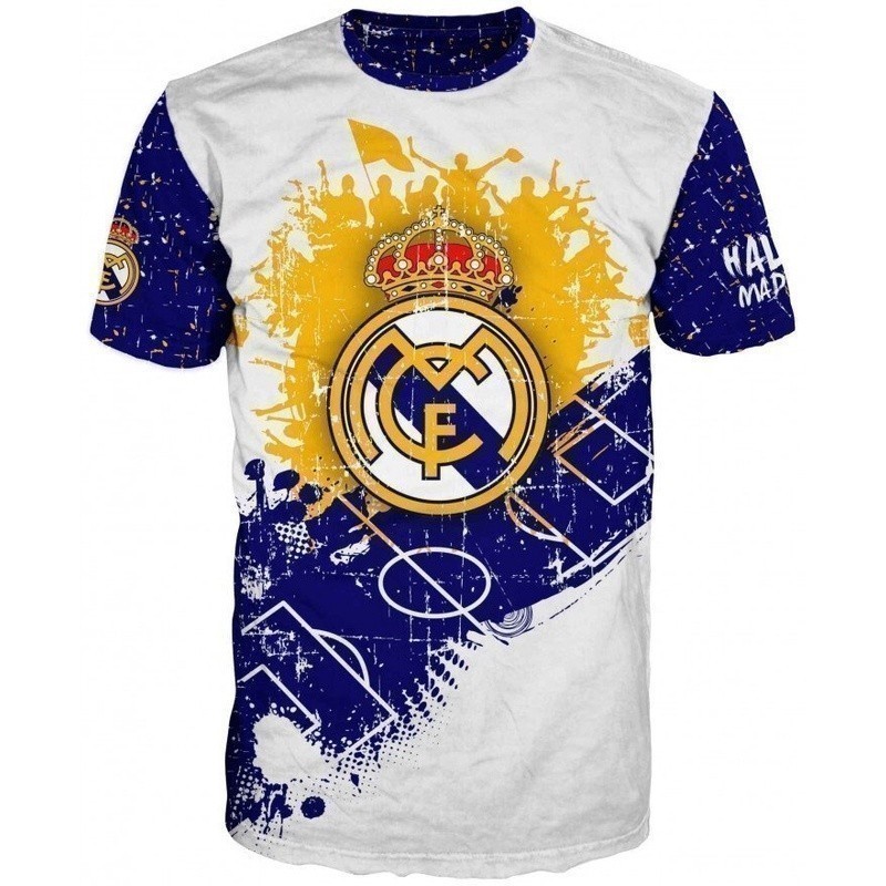 Real 2026 thời trang Madrid Thăng hoa tay ngắn / Jersey Bộ đồ sợi nhỏ / Áo thun Jersey / Áo thun Jer