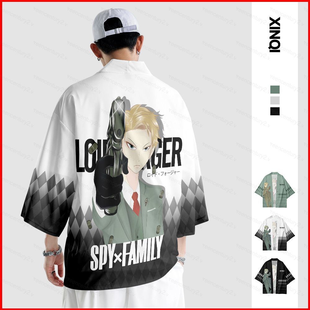 SPY GIA ĐÌNH Kimono Haori Áo dài tay Cosplay Anime Lid Forger Áo khoác ngoài Unisex Cardigan