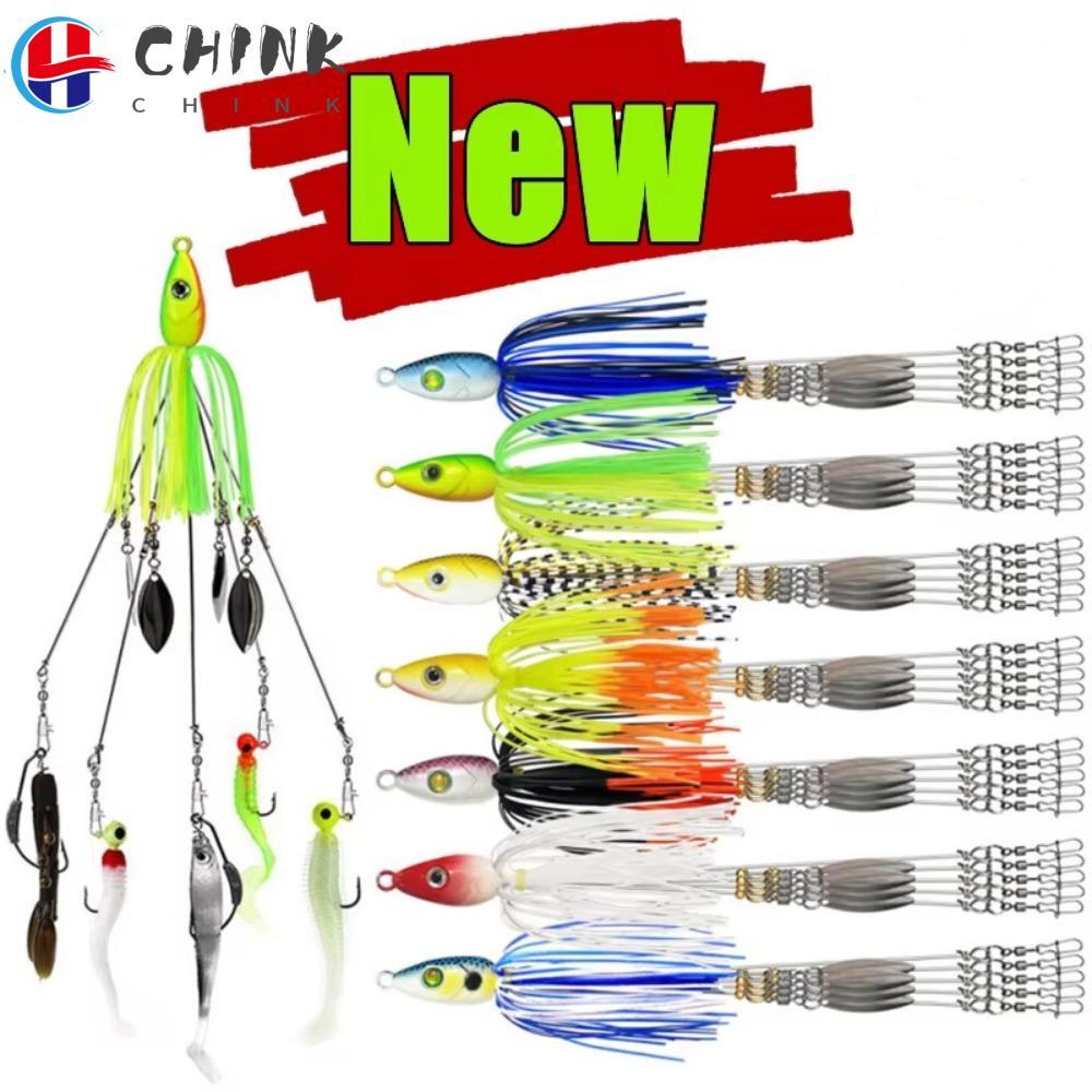 CHINK Soft Swimbait, Spinner Umbrella Alabama Rig Mồi Câu Cá, Swimbait Mềm Bơi Jigging Biển Mồi Câu 