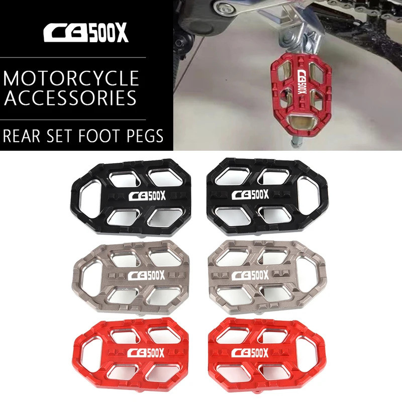 Xe Máy Accessible Chân Chốt Trước Footpegs Chân Bàn Đạp Mở Rộng Cho XE HONDA CBR500R CBR 500R CBR 50